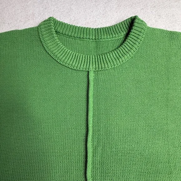 Women’s Lightweight Cap Sleeve Knit Top – Kelly Green, Loose Fit Pullover SMALL - Picture 5 of 9